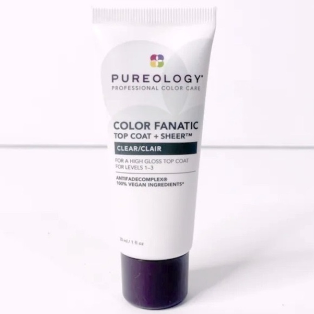 ✨ NWOB Pureology Color Fanatic Top Coat + Sheer in Clear Mini 1 oz